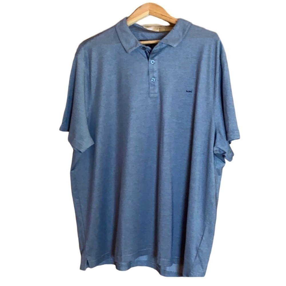 Michael Kors blue short sleeve polo shirt Size XXL